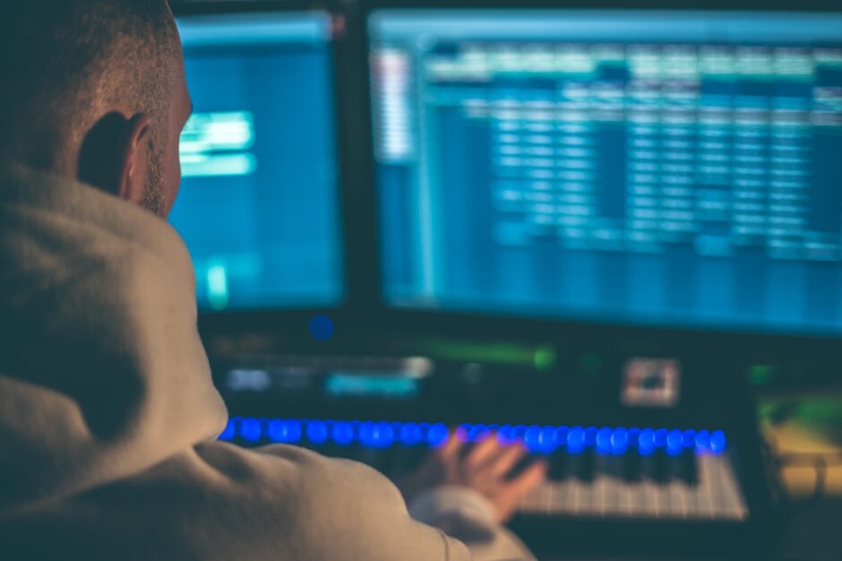 SteinbergのCubaseのDAW操作画面の全体表示